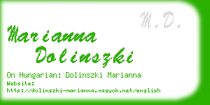 marianna dolinszki business card